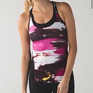 Lululemon cool racerback mesh berry ramble pigment pink 6